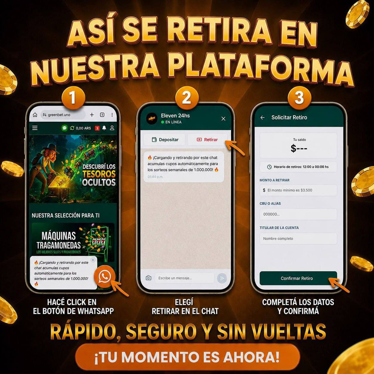 Cómo retirar en nuestra plataforma